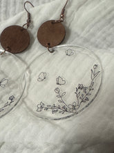 Load image into Gallery viewer, Clear Butterfly Earrings