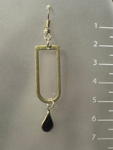 Load image into Gallery viewer, Brassy Gem Earrings