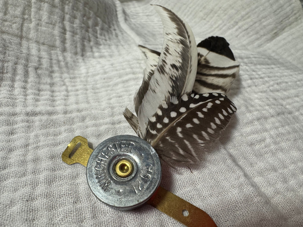 “Shotgun feathered hatpins