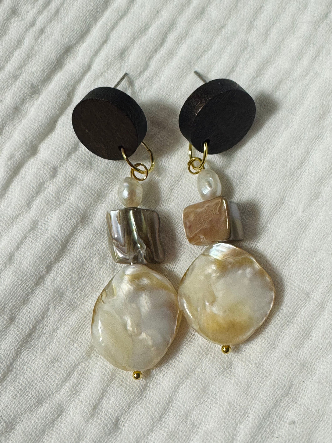 Pearl Shell Drop Earrings