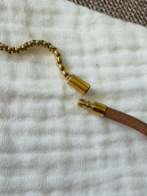 Load image into Gallery viewer, Leather Pearl Bracelet/Anklet ￼

