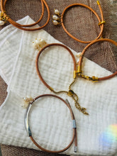 Load image into Gallery viewer, Leather Pearl Bracelet 2
